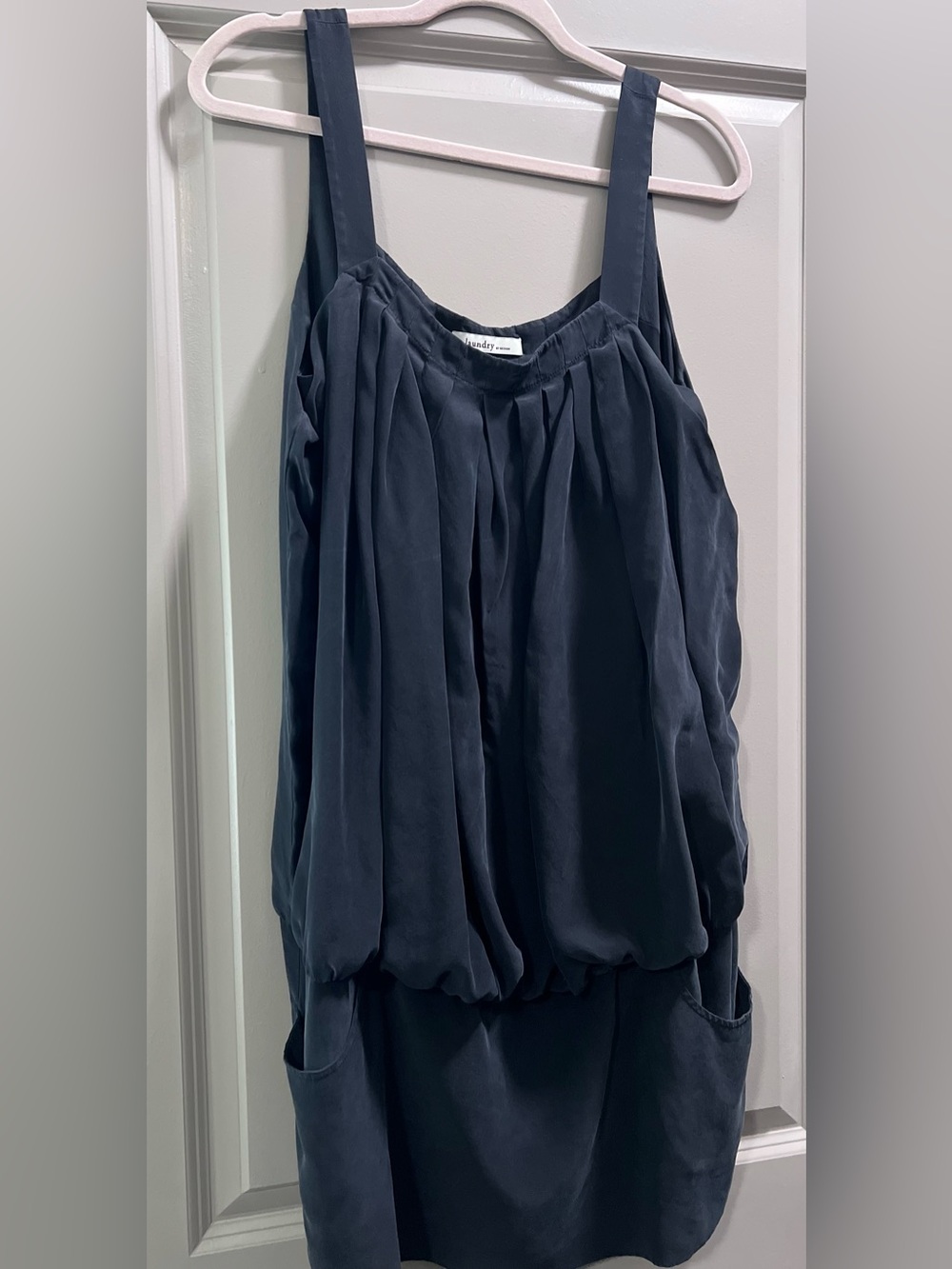 Laundry by Design black 100% silk mini dress
